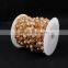 $4/meter by Trade Assurance- Champagne chalcedony bead natural stone chains for necklacFree Shipping
