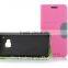 Frosted Auto Pull Flip Wallet PU Leather Case For HTC M9 MT-3024