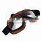 BJ-GT-009 Adjustable Headband Clear Lens Leather Goggles Motocross