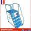 Steel 3 Meter Truck Step Ladder Customized Movable With 4 Wheels