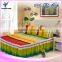 Fashion Twin Queen Size Rainbow Colors Stripes Design Full Bed Skirts