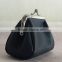 Fashionable PU Leather Coin Sorter Purse With Metal Frame Closure