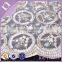 Best selling cotton thread and metallic thread embroidery heavy cotton lace fabric