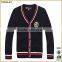 2016 New Wholesale School Black Cardigan Unisex Stylish Kids School Uniform/Sweater /cardigan school uniform