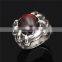 Fashionable Trend Claw Stainless Steel Jewelry Cubic Zirconia Zircon Ring for Men