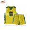 2015 High quality 100% polyester basketball clothes teams uniform