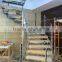 Customized steel Curve stairs factory supplier