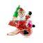 Personalized design christmas jewelry zinc alloy rhinestone Santa Claus brooch
