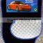 colorful decorative car mats with PVC and velour material