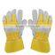 Welder Cowhide Labor Thick Heat Resistant Leather Gloves