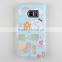 Flower pattern soft plastic flip type cell phone case