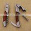 Promotion gifts custom logo multifunction wooden corkscrew