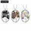 New Machine 2016 Gemstone Leaf Black Bead Long Chain Necklace