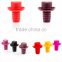 keep fresh unti-dust airtight silicone screw wine stopper