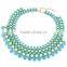 Fashion Jewelry Europe and America Fashion Elegant Shining All-match Crystal and Resin Alloy Charm& Statement Necklace in Stock