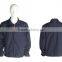 Men's black plain waterproof polyester windbreaker jacket