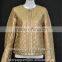 Nice diamond quliting style leather jacekt for women