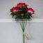 Artificial Flower Arrangement Red/ White In Pot For Grave/Memorial Vase