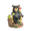 Animated Sitting Father baby bear indoor decoration