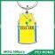 China Supplier two sided basketball souvenir jersey promo key holder