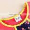 2-6y (K6252Y) 2015 kids t shirts nova kids girls t shirts children o-neck tops applique toddler clothes t shirts