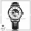 Leather Black And White Chronograph 42mm Mechanical Watch