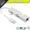 Vision premium white 3ports USB2.0 lan hub adapter