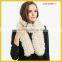 Long Fur knitting Scarf Neck Warmer Scarves Shawl Poncho Stole great christmas gift