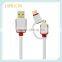 2016 Quick Charge 2in1 Dual-color Cable For Micro USB/Type-C Data Line