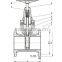 Soft sealing gate valve/ Flange gate valve Elastic seal gate valves