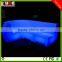 Outdoor Plastic Light up LED Sectional Sofa Used in Bar Nightclub