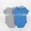 2016 short sleeve soft fabric simple funny baby clothes