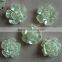Fancy Ivory ABS imitation rose flower shape DIY finding with hole pearl beads s for jewelry making