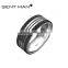 8mm rose gold plated titanium carbon fiber ring engagement couple ring