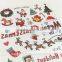 Custom hot sale christmas tattoo sticker holiday tattoo cartoon snowman stickers