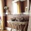 Royal European French furniture antique bathroom sets washbowl bath mirror