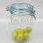 900ml Clear Glass Candy Cookie Jar with Glass Lid and Silicon Ring