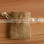 customize Jute/Burlap/Linen drawstring bag for gift packaging