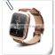 A28 1.54' Bluetooth Smart Watch BT4.0 With Genuine Leather Strap For iOS all smart phone