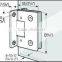 90,135,180 degree zinc alloy or steel glass shower door pivot hinge
