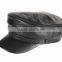 New Women's Black 100% Real Sheepskin Leather hat