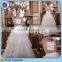 New fashion simple casual short sleeve bridal wedding dress