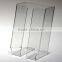 Factory Wholesale library magazine rack fashion acrylic display holder for magazine Plexiglass book rack