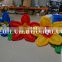 colorful artificial flower inflatable flower wedding aisle