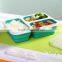 Custom Design 3 Compartment Silicone Foldable Food Containers