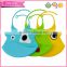 Infant mealtime soft silicone baby bib manufacturers usa with cartoon designs