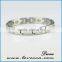 Cheap price silver wholesale 4 in 1bio every band custom magnetic bracelet