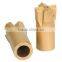 Cross-shaped square hole DTH core drill bit