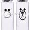 Plastic Water Bottle /Sport Bottle Disposable BPA Free Plastic Travel Bike Climbing Bottle Unbreakable 550ml
