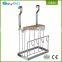 EasyPAG 201 Stainless Steel Wall Door Mounted Cutting Board Holder with Knife Block Slots Sets